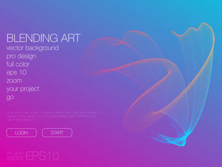 Abstract blend background. Stock vector. Template for webのイラスト素材
