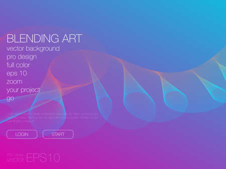 Abstract blend background. Stock vector. Template for webのイラスト素材