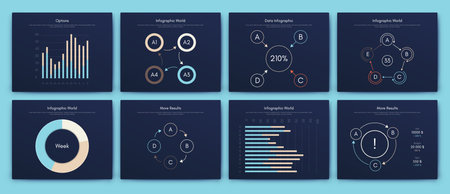 Vector graphics infographics with mobile phone. Template for creating mobile applications, workflow layout, diagram, banner, web design, business reports. Stock vectorのイラスト素材