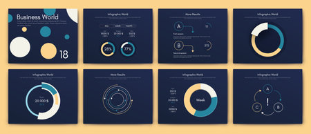 Vector graphics infographics with mobile phone. Template for creating mobile applications, workflow layout, diagram, banner, web design, business reports. Stock vectorのイラスト素材