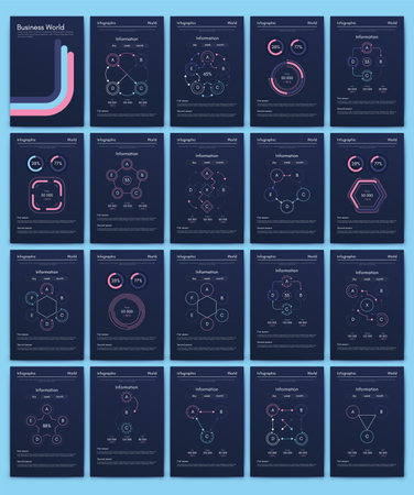 Vector graphics infographics with mobile phone. Template for creating mobile applications, workflow layout, diagram, banner, web design, business reports. Stock vectorのイラスト素材
