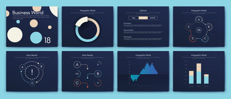 Vector graphics infographics with mobile phone. Template for creating mobile applications, workflow layout, diagram, banner, web design, business reports. Stock vectorのイラスト素材