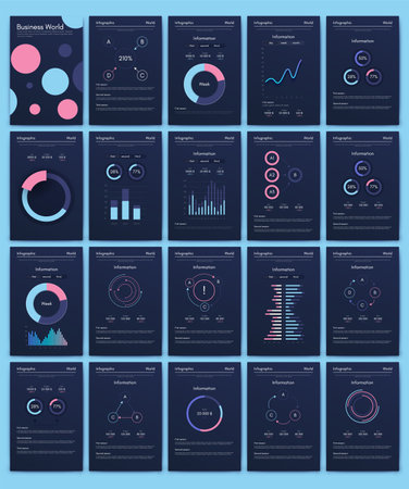 Vector graphics infographics with mobile phone. Template for creating mobile applications, workflow layout, diagram, banner, web design, business reports. Stock vectorのイラスト素材