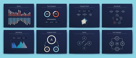 Vector graphics infographics with mobile phone. Template for creating mobile applications, workflow layout, diagram, banner, web design, business reports. Stock vectorのイラスト素材