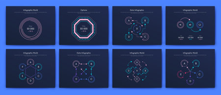 Vector graphics infographics with mobile phone. Template for creating mobile applications, workflow layout, diagram, banner, web design, business reports. Stock vectorのイラスト素材