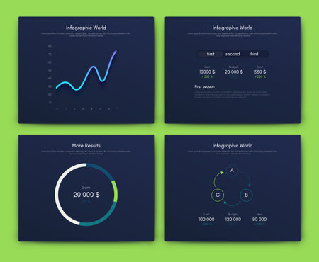Vector graphics infographics with mobile phone. Template for creating mobile applications, workflow layout, diagram, banner, web design, business reports. Stock vectorのイラスト素材