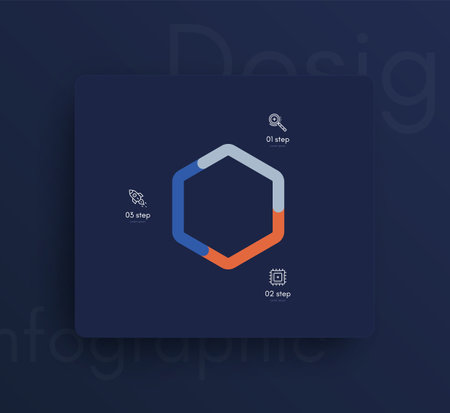 Modern infographic vector elements for business brochures. Use in website, corporate brochure, advertising and marketing. Pie charts, line graphs, bar graphs and timelines.のイラスト素材