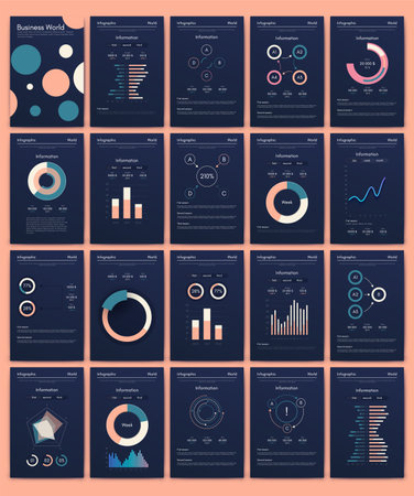 Vector graphics infographics with mobile phone. Template for creating mobile applications, workflow layout, diagram, banner, web design, business reports. Stock vectorのイラスト素材