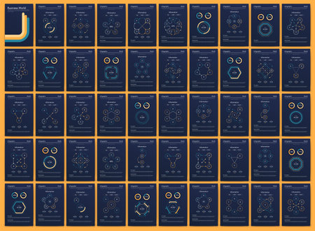 Vector graphics infographics with mobile phone. Template for creating mobile applications, workflow layout, diagram, banner, web design, business reports. Stock vectorのイラスト素材