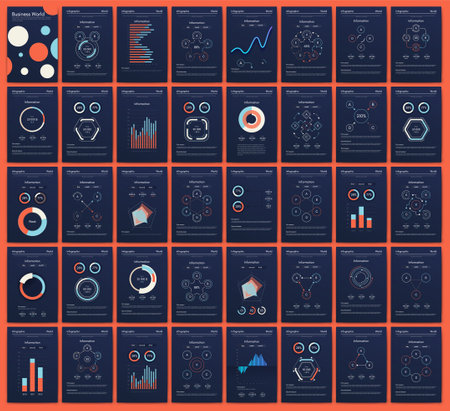 Vector graphics infographics with mobile phone. Template for creating mobile applications, workflow layout, diagram, banner, web design, business reports. Stock vectorのイラスト素材