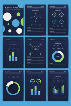 Vector graphics infographics with mobile phone. Template for creating mobile applications, workflow layout, diagram, banner, web design, business reports. Stock vectorのイラスト素材
