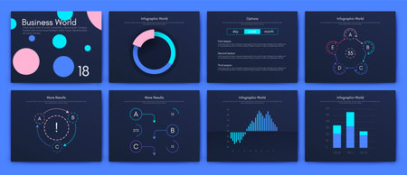 Vector graphics infographics with mobile phone. Template for creating mobile applications, workflow layout, diagram, banner, web design, business reports. Stock vectorのイラスト素材