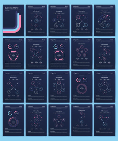 Vector graphics infographics with mobile phone. Template for creating mobile applications, workflow layout, diagram, banner, web design, business reports. Stock vectorのイラスト素材