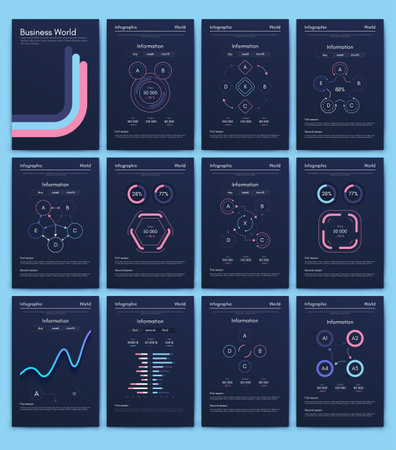 Vector graphics infographics with mobile phone. Template for creating mobile applications, workflow layout, diagram, banner, web design, business reports. Stock vectorのイラスト素材