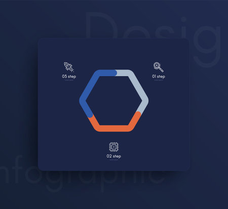 Modern infographic vector elements for business brochures. Use in website, corporate brochure, advertising and marketing. Pie charts, line graphs, bar graphs and timelines.のイラスト素材
