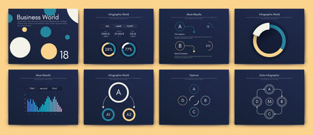 Vector graphics infographics with mobile phone. Template for creating mobile applications, workflow layout, diagram, banner, web design, business reports. Stock vectorのイラスト素材