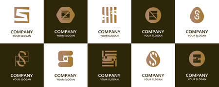 Letter S set. 
Stylish set of S for your design. Vector illustration.
