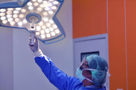 Team surgeon at work on operating room in hospitalの写真素材