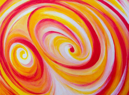 Orange and yellow spirals