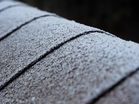 Frost on the roofの写真素材