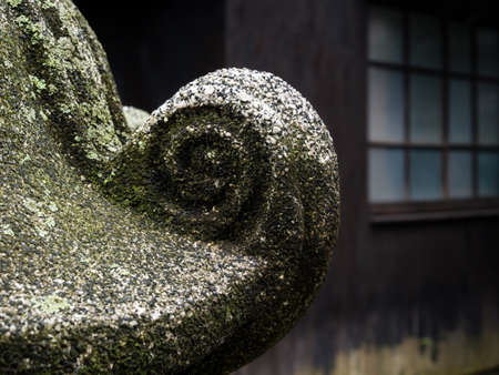 Ornamental Japanese stone lanternの写真素材