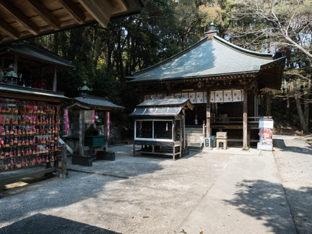 Naruto, Japan - April 2, 2018: On the grounds of Gokurakuji, temple 2 of Shikoku pilgrimageのeditorial素材