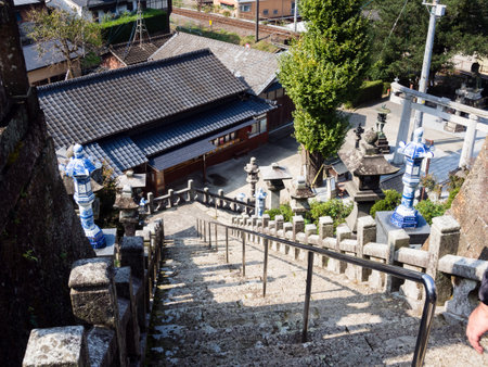 Arita, Japan - November 4, 2016: On the grounds of historic Tozan shrine famous for its ceramic artのeditorial素材