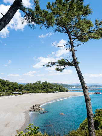 View of Katsurahama beach, a famous scenic spot on the outskirts of Kochi city - Kochi prefecture, Japanの写真素材