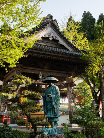 Kochi Prefecture, Japan - April 8, 2018: On the grounds of Iwamotoji, temple number 37 of Shikoku pilgrimageのeditorial素材