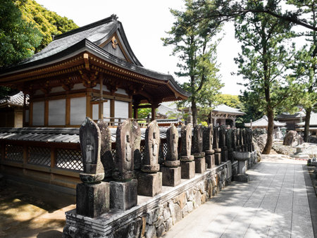 Tosashimizu, Japan - April 8, 2018: On the grounds of Kongofukuji, temple number 38 of Shikoku...
