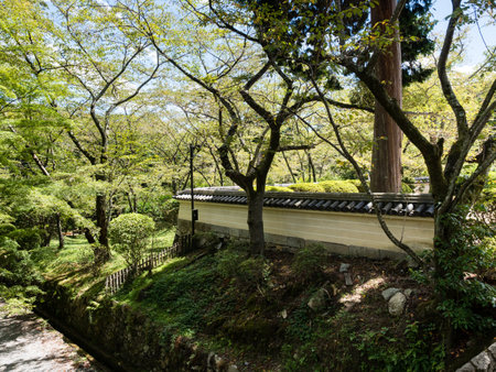 Otsu, Japan - August 21, 2018: On the grounds of Miidera, temple number 14 of the Saigoku Kannon pilgrimageのeditorial素材