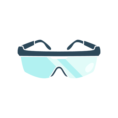 Goggles isolated on white background. Flat styled vector illustration.のイラスト素材