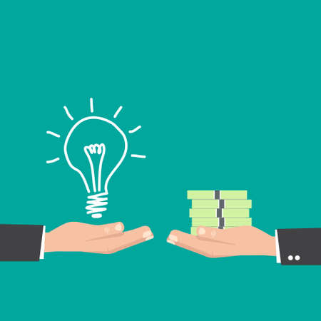 Business concept. New Idea. background icon. new ideaのイラスト素材