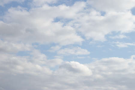 Blue sky with white cloudsの写真素材