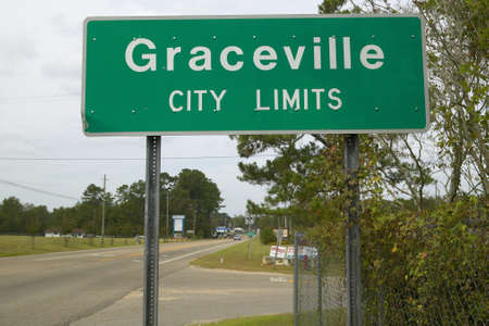 Graceville City in southeast of USA and Floridaのeditorial素材