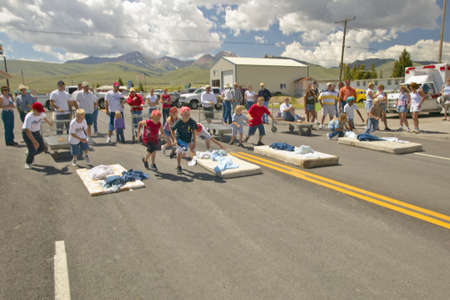 Gurney race in Lima Montanaのeditorial素材