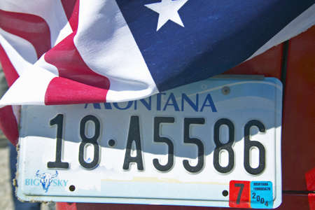 Vanity License Plate - Montanaのeditorial素材