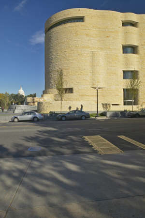 National Museum of the American Indian and US Capitol, Smithsonian, in Washington D.C.のeditorial素材