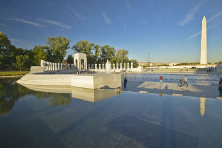 U.S. World War II Memorial commemorating World War II in Washington D.C. のeditorial素材