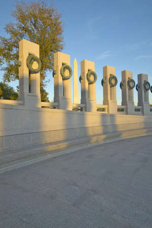 Wreaths at the U.S. World War II Memorial ,Washington D.C. のeditorial素材