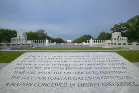 Dedication to National World War II Memorial ,Washington D.C.のeditorial素材