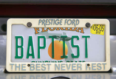 Vanity License Plate - Floridaのeditorial素材