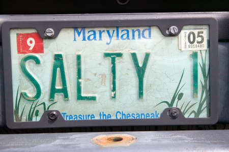 Vanity License Plate - Marylandのeditorial素材