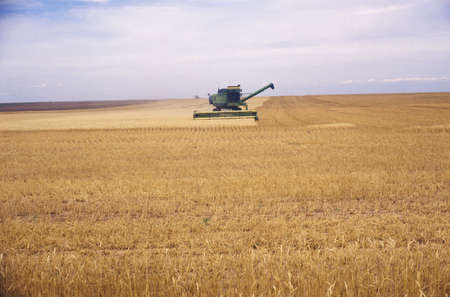 Combine in field, Black Mesa, OKのeditorial素材