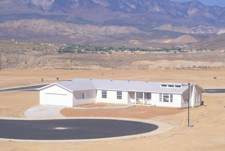 Desert land development in Silver Springs, Utahのeditorial素材