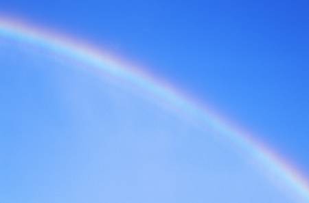 Rainbow in Blue Sky, Niagara Falls, Canadaのeditorial素材