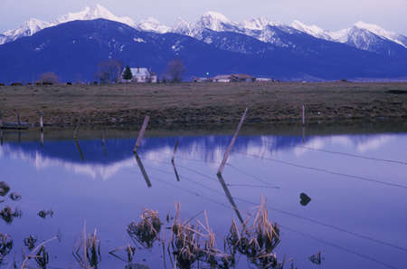 Ninepipe National Wildlife Refuge, Montanaのeditorial素材
