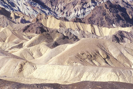 20 Mule Team Canyon, Death Valley, Californiaのeditorial素材