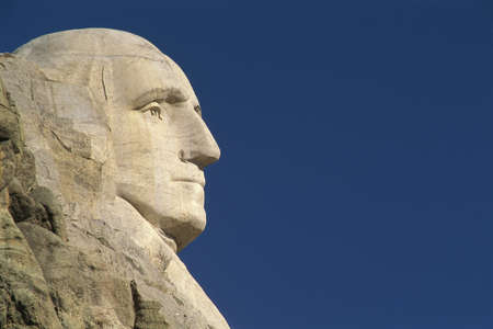 Profile of George Washington from Mount Rushmoreのeditorial素材