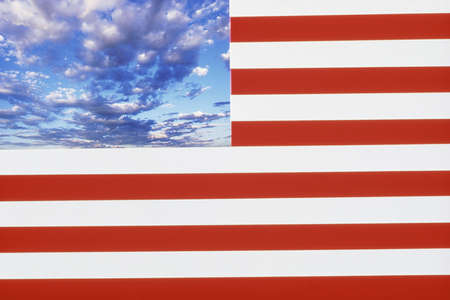 Stylized American flag
